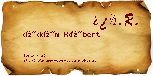 Ádám Róbert névjegykártya